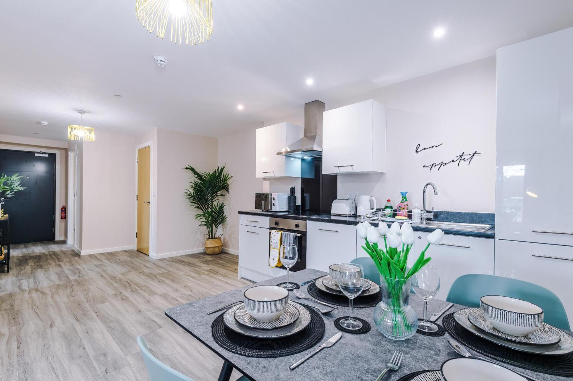 Deluxe New Build 2 Bedroom 2 Bathroom Apartment - Free Secure Parking Manchester Exterior foto